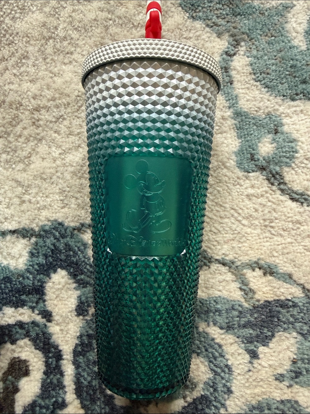 Disney Ombre Green Studded Tumbler with Silver Lid